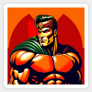 Spartan Strong Comic Book Style Sticker